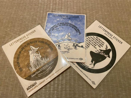 Traveler's notebook x MOOMIN Moomin stickers 3 types