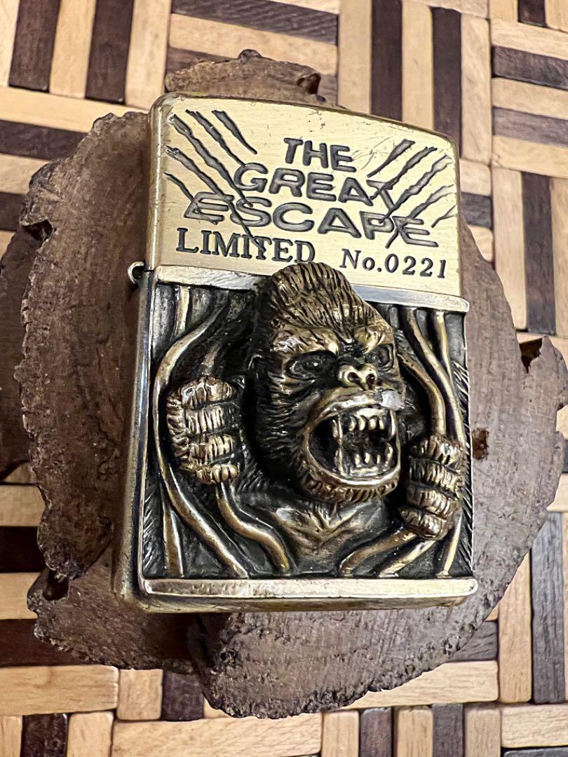 As is For Parts Zippo Great Escape Metal Gorilla 3D Lighter