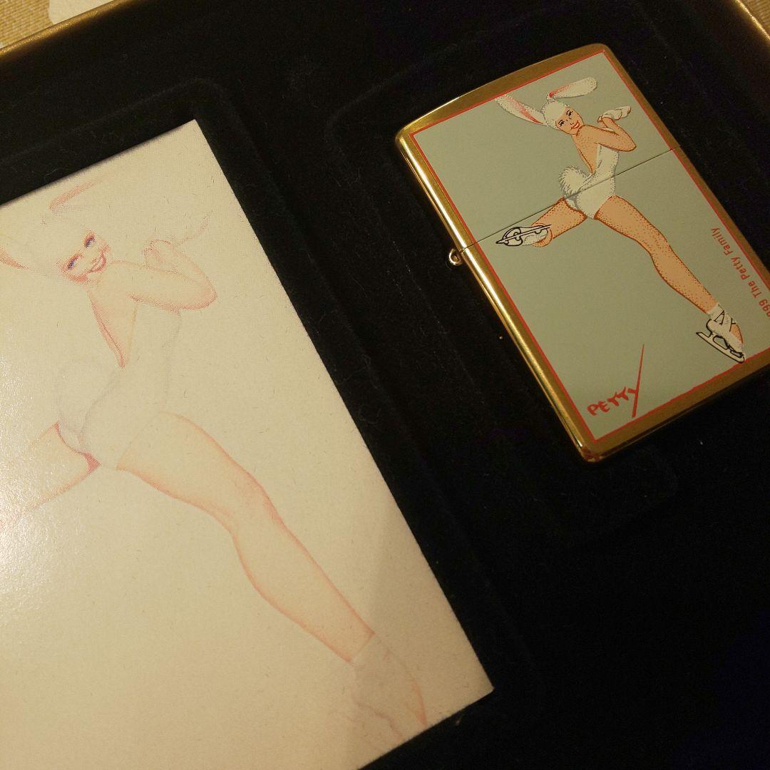 As is For Parts Limited ZIPPO Bunny Skate / Petty Girl Series Ⅱ Unused