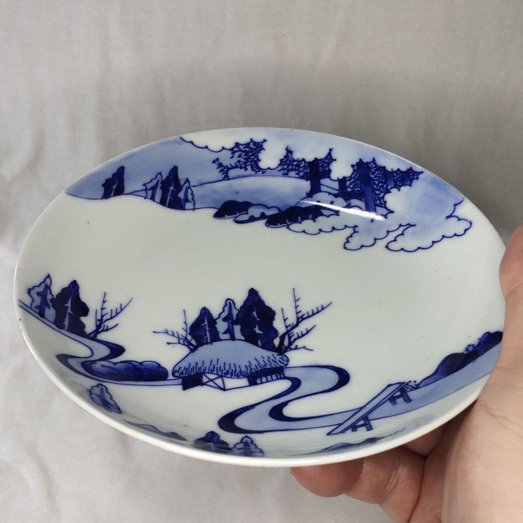 Nabeshima ware dyed plate Hand-painted Meiji antique hill antique