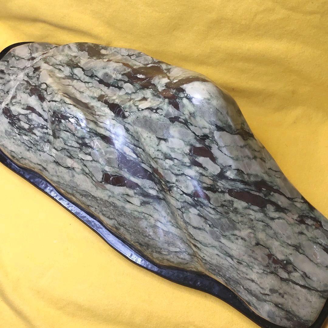 Natural stone figurine with a stand from Hokkaido Power stone