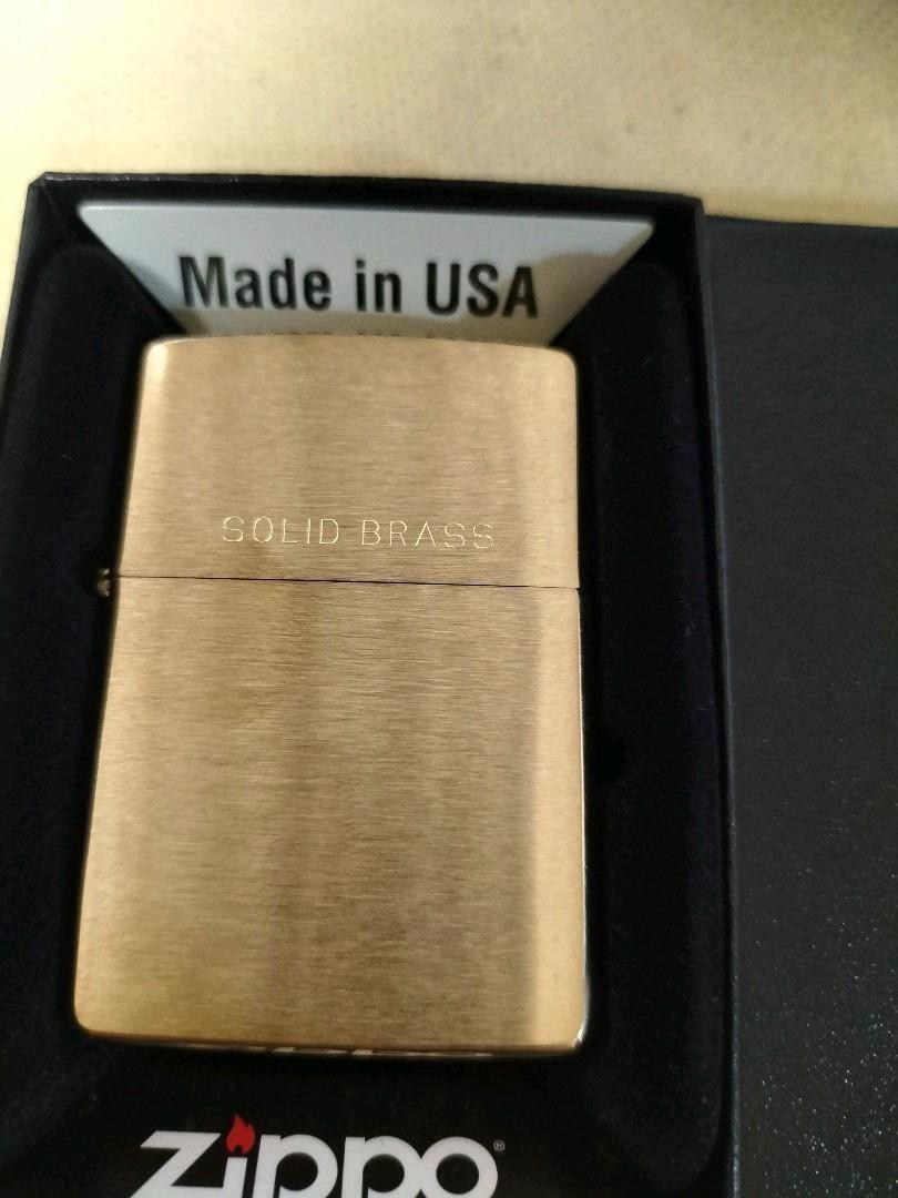 As is for parts ZIPPO lighter solid brass SOLID BRASS ZIPPO
