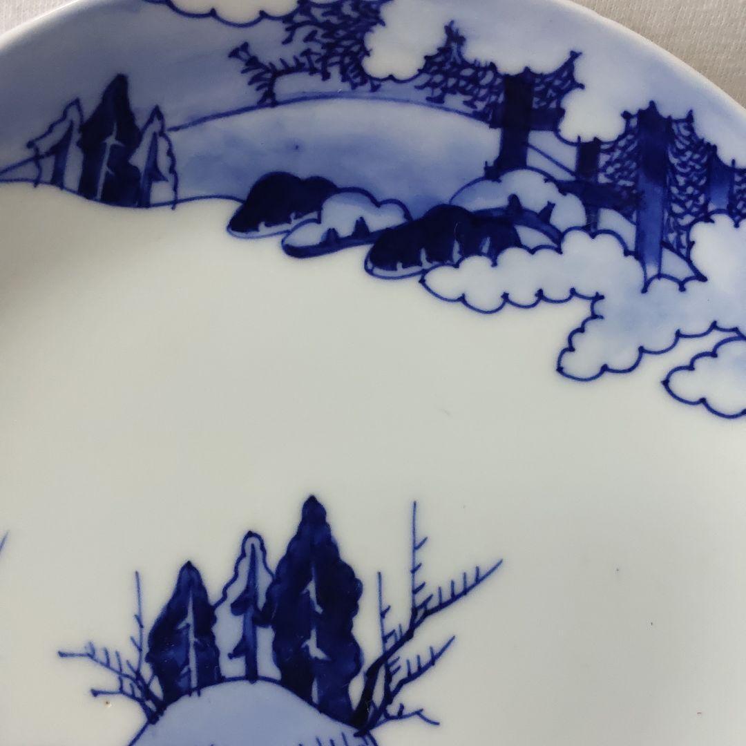 Nabeshima ware dyed plate Hand-painted Meiji antique hill antique