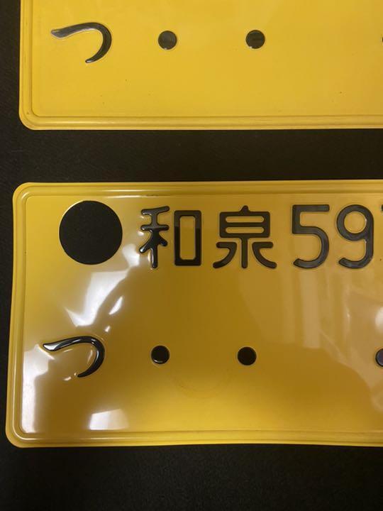 Light car license plate erased set of 2 Izumi