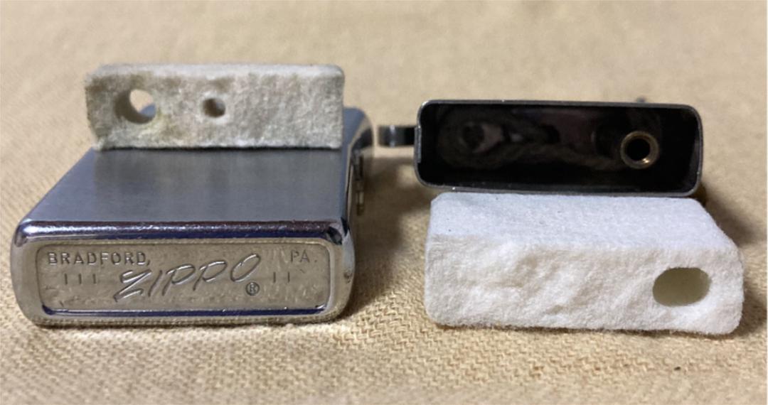 As is For Parts ZIPPO tofu felt made in 1969 first national bank