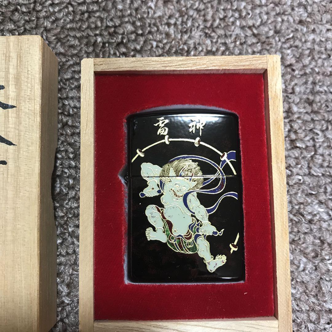 As is For Parts Raijin ZIPPO new unused Raizin Urushi
