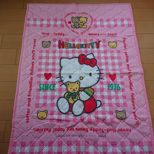 Used Junior Quilt Ket Towel Ket Hello Kitty