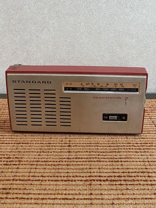 Showa Retro Early Transistor Radio STANDARD SR-G700 Japanese Antiques