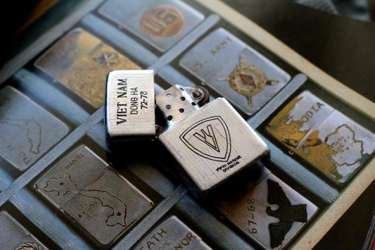As is For Parts Vietnam ZIPPO 1972 [5th Marine Division] vzq301