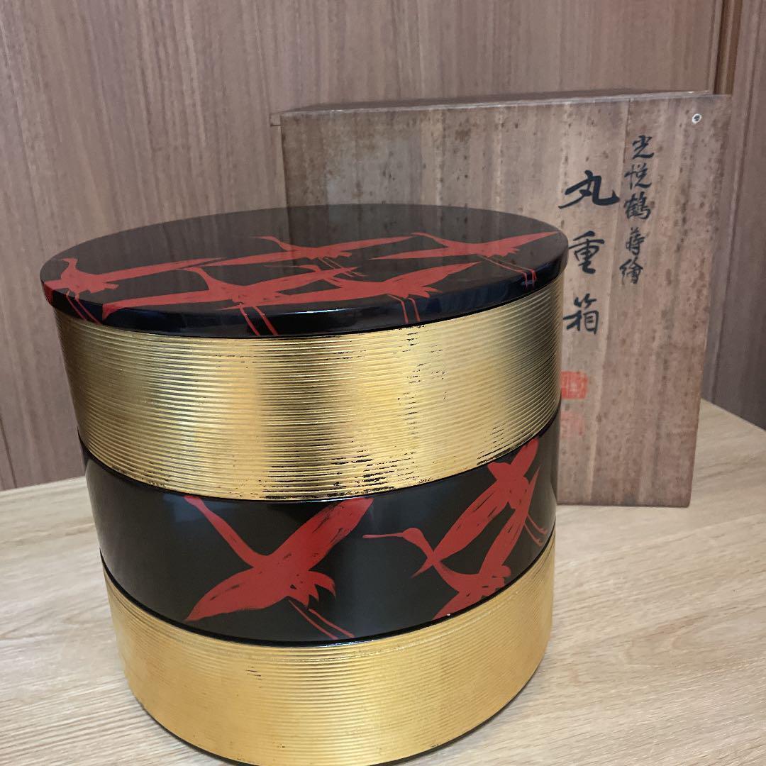 Heiando Yamada Heiando Koetsu Tsuru Maki-e Marujubako