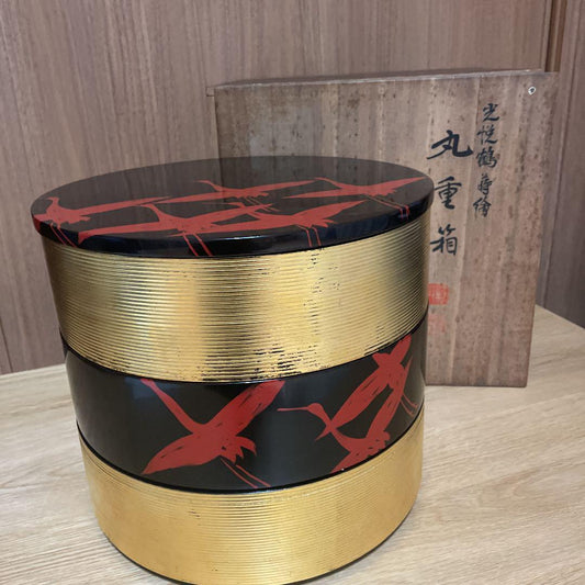 Heiando Yamada Heiando Koetsu Tsuru Maki-e Marujubako