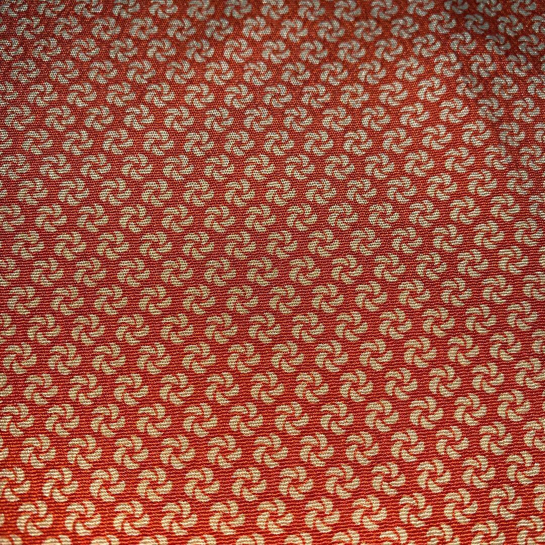 Pure silk crepe kimono hagire about 36 x 164 crepe orange orange
