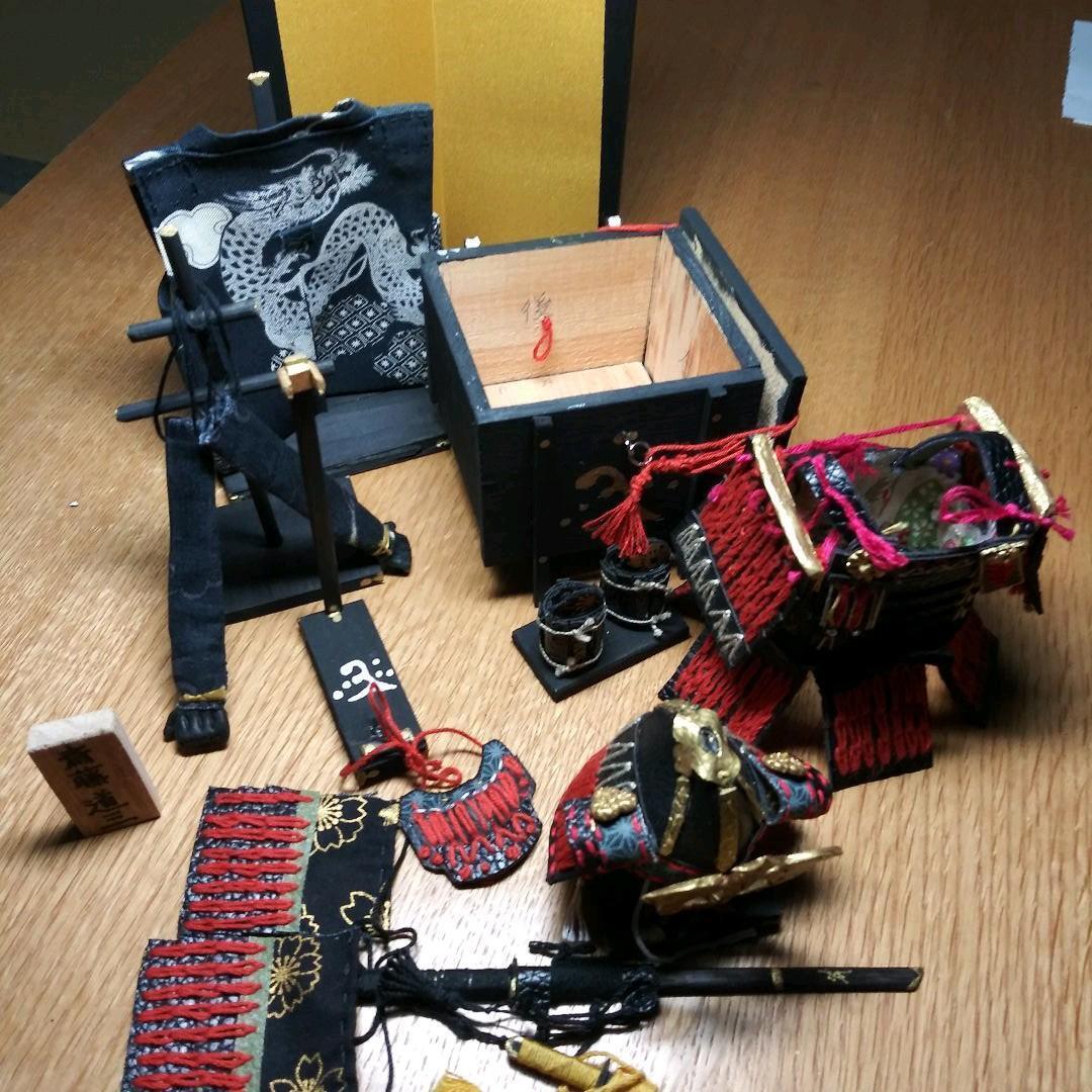 Sengoku warlord armor helmet figurine JAPAN
