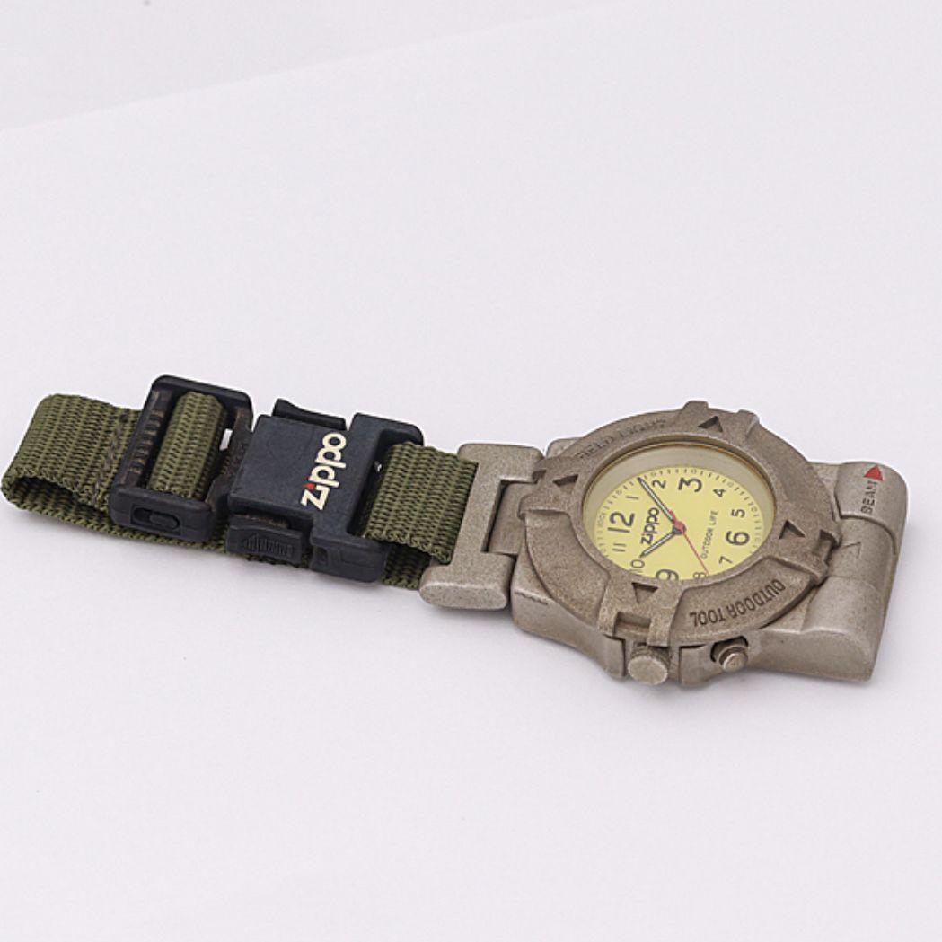 As is For Parts analog clock nylon belt yellow dial pocket watch