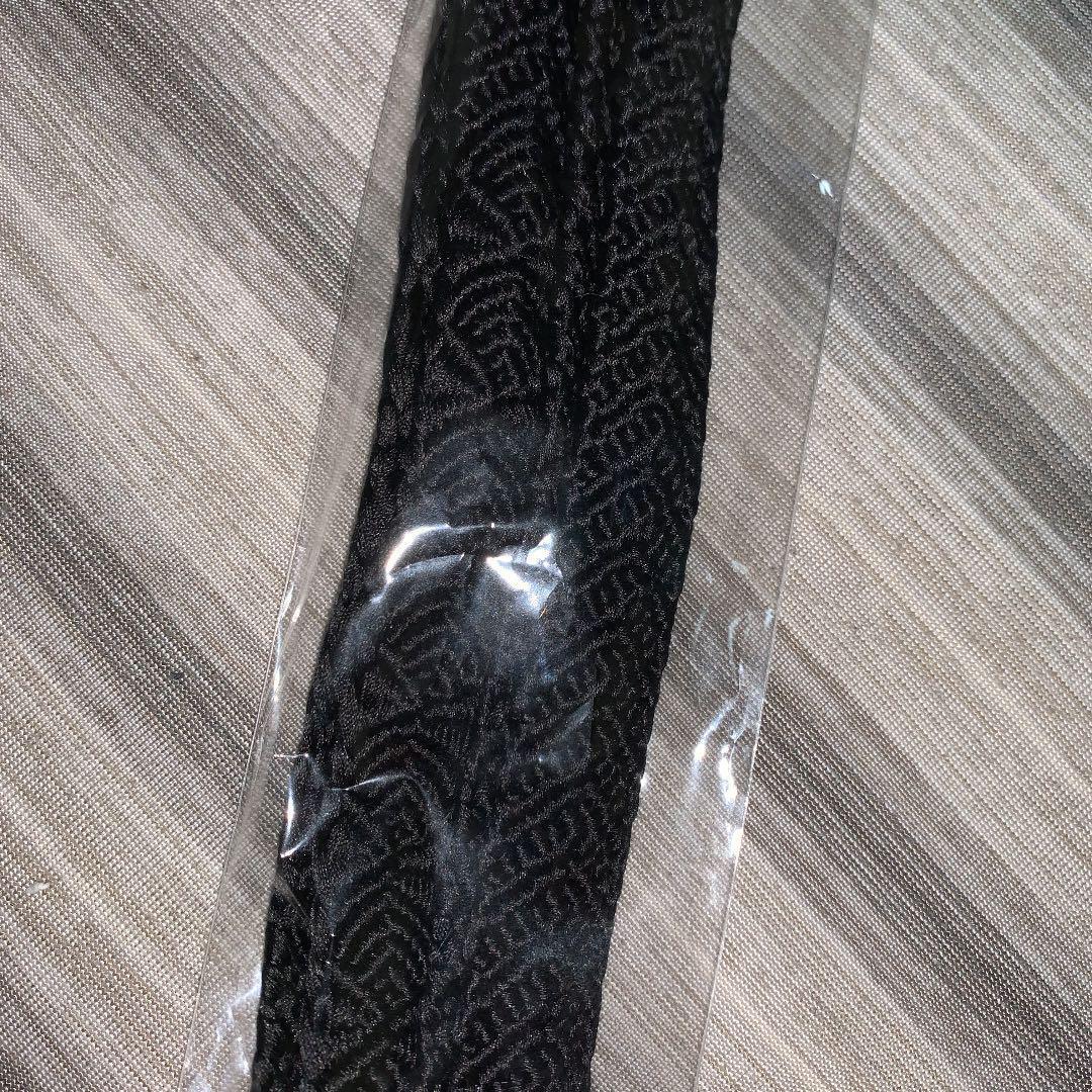 Unused pure silk mourning dress obijime black black