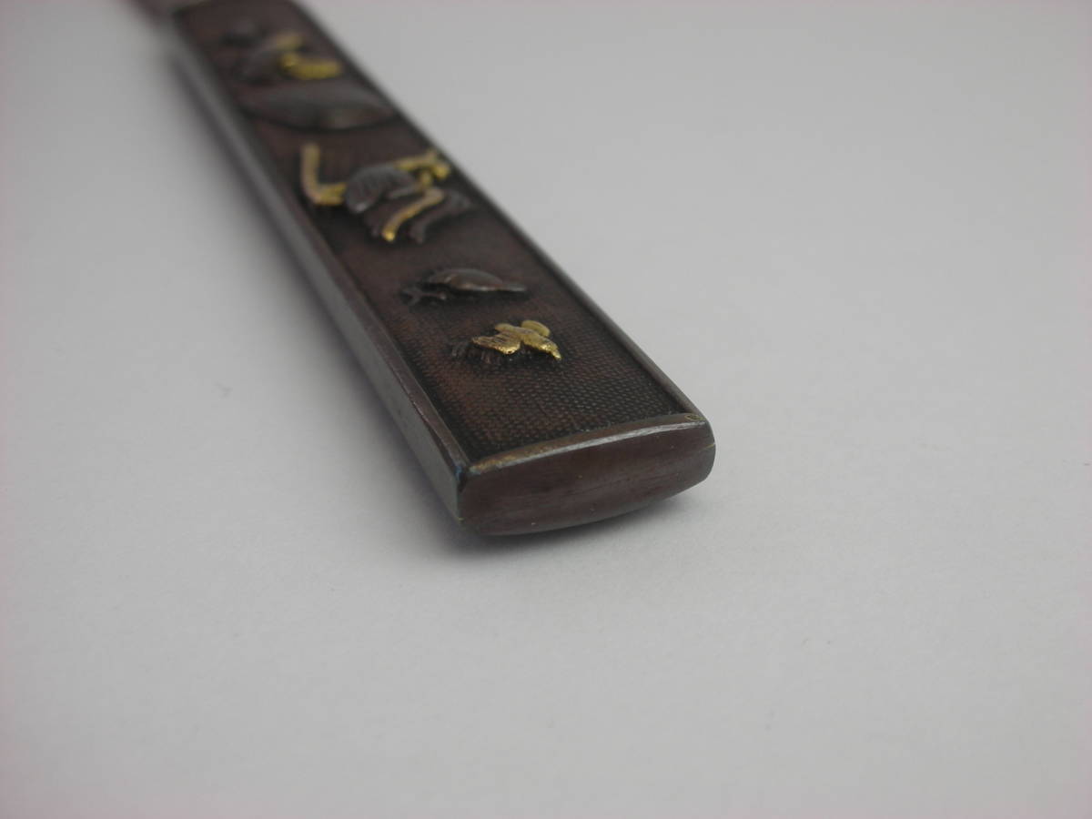 Kozuka Old bird chicken figure Petite Japan Antiques
