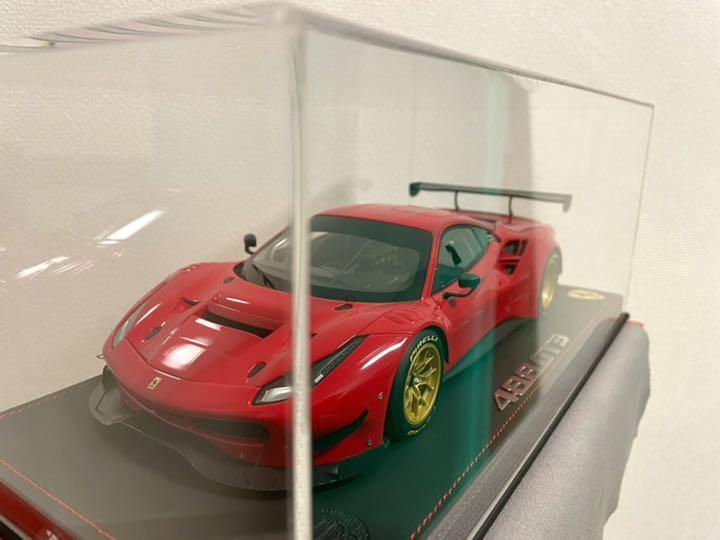 BBR Models 1/18 Ferrari 488 GT3 red mini car
