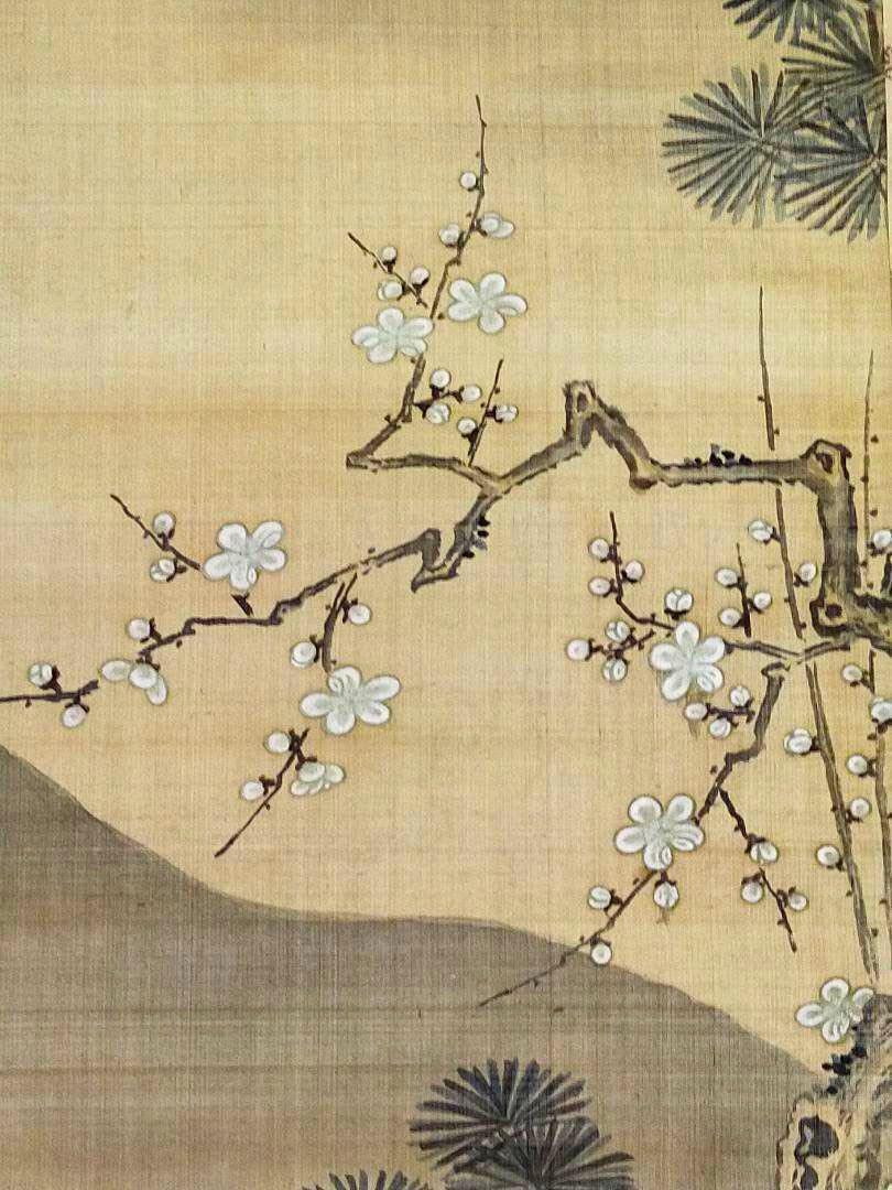 Hanging scroll, Shigetaka Tachibana, landscape by Sesshu, Kyoto tableware