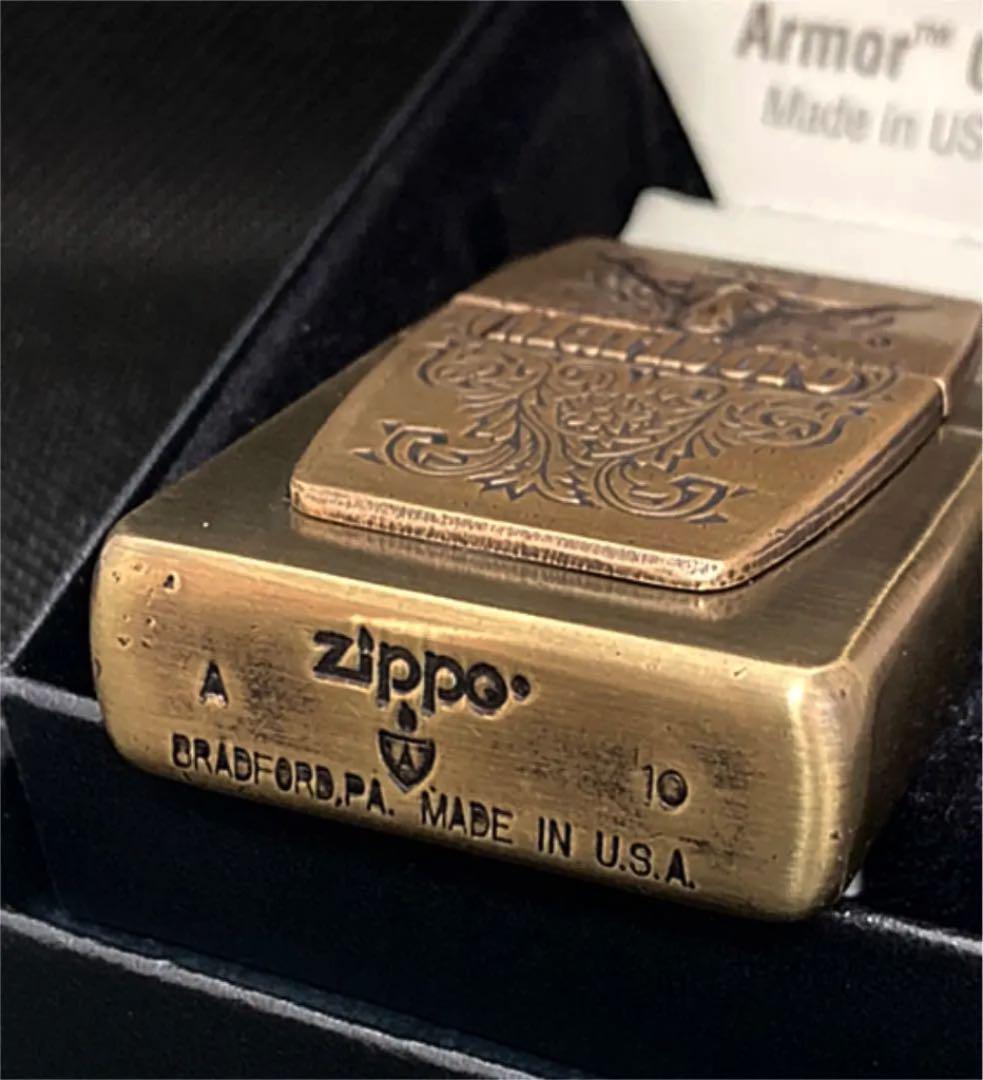 As is for parts ZIPPO lighter solid brass Armor Custom