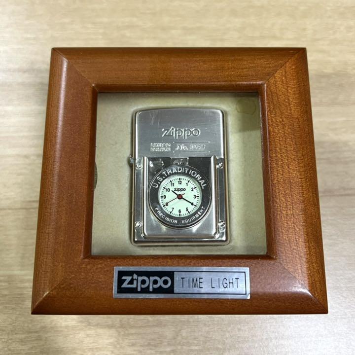 As is For Parts  Zippo time light clock oil lighter new goods unused