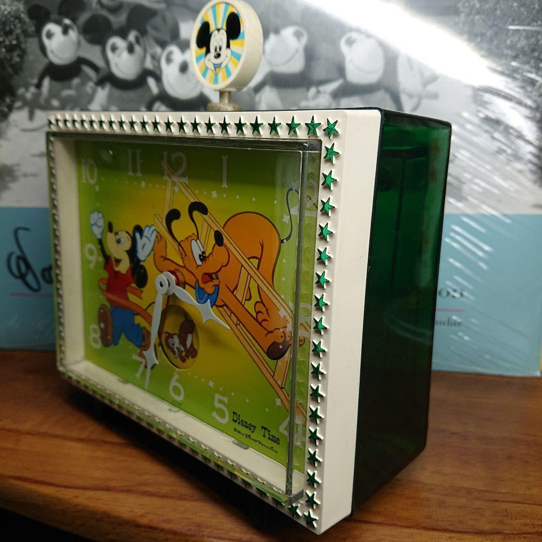 As is For Parts SEIKO Seiko Disney Time [Mickey & Pluto]  table clock