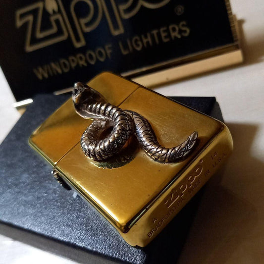As is for parts ZIPPO lighter COBRA.starringsolid.brass