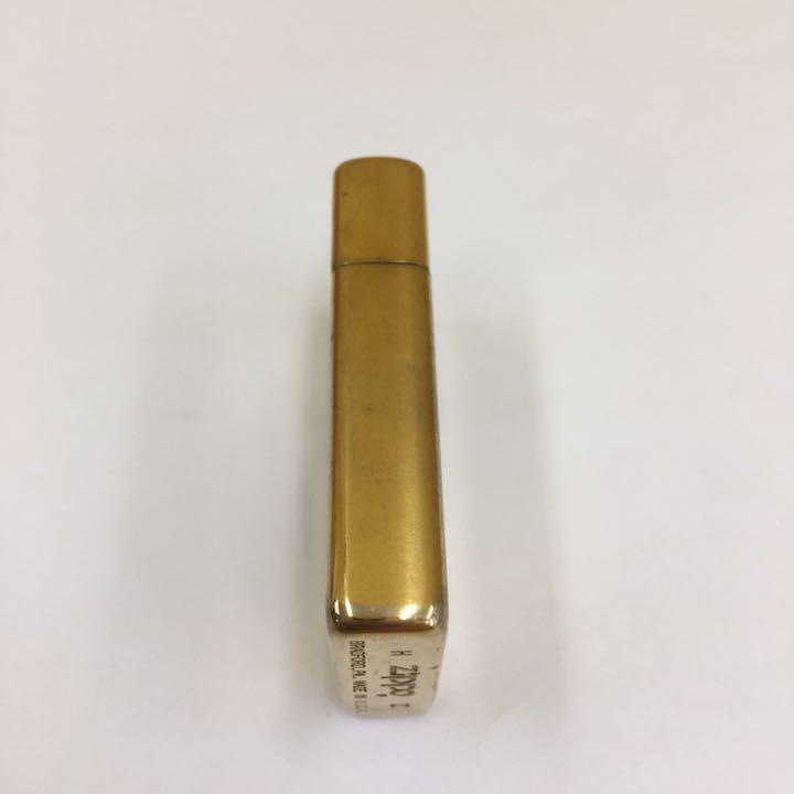 As is for parts ZIPPO lighter na-344.zippo SLIM ZIPPO SOLID BRASS made in 1994