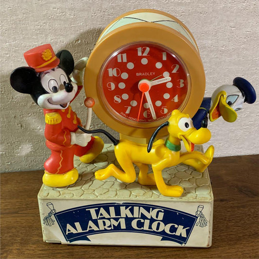 As is For Parts DISNEY TALKING ALARM CLOCK Mickey