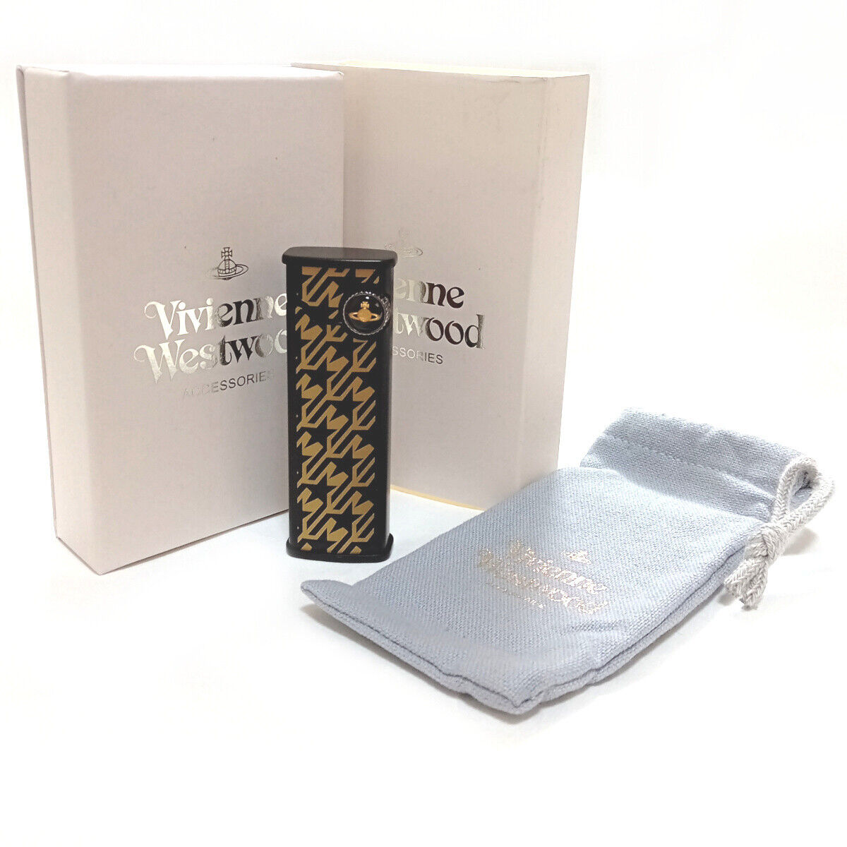 As is For Parts new Vivienne Westwood oil lighter black black x gold star star
