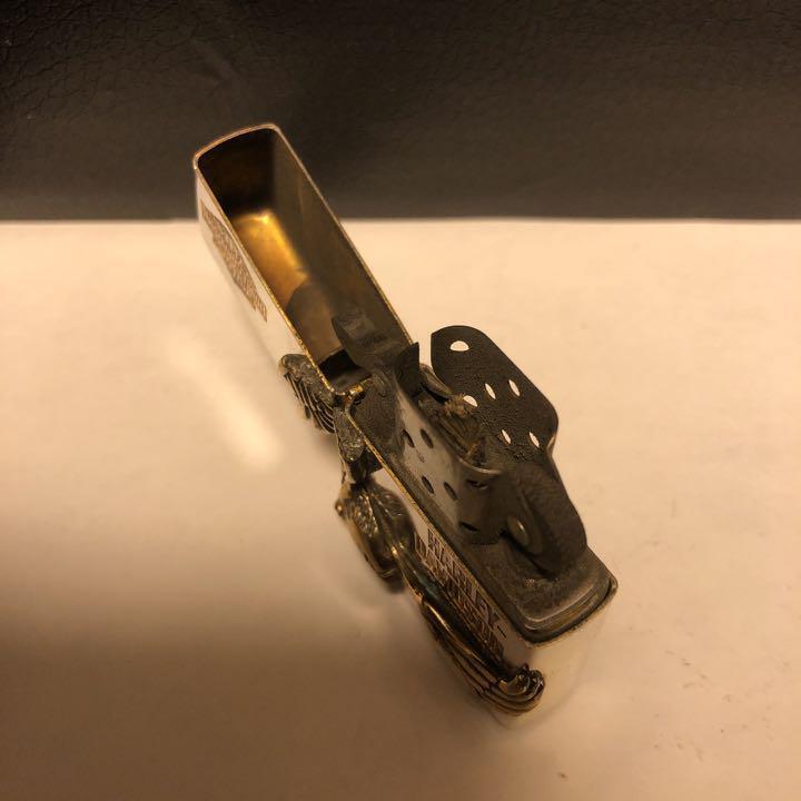 As is For Parts  Zippo Harley Front Metal Limited to 1000 pieces with box
