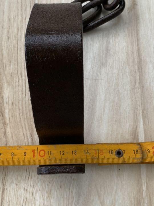 Old folk implement Hook Kusari Iron Showa Japanese Antiques