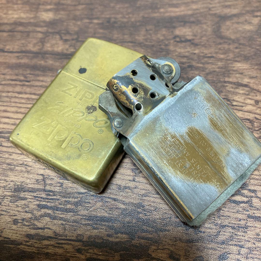 As is for parts ZIPPO lighter SOLID BRASS 1994 model