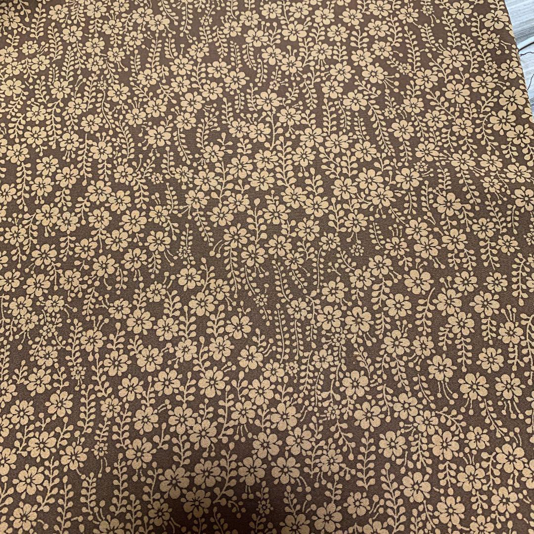 Pure silk crepe kimono hagire about 36 x 106