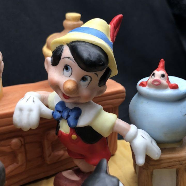 Pinocchio music box figure