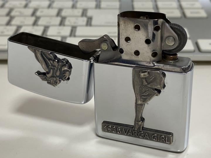 As is For Parts Zippo  Writer  1935 VARGA GIRL  Silver  Limited 1993