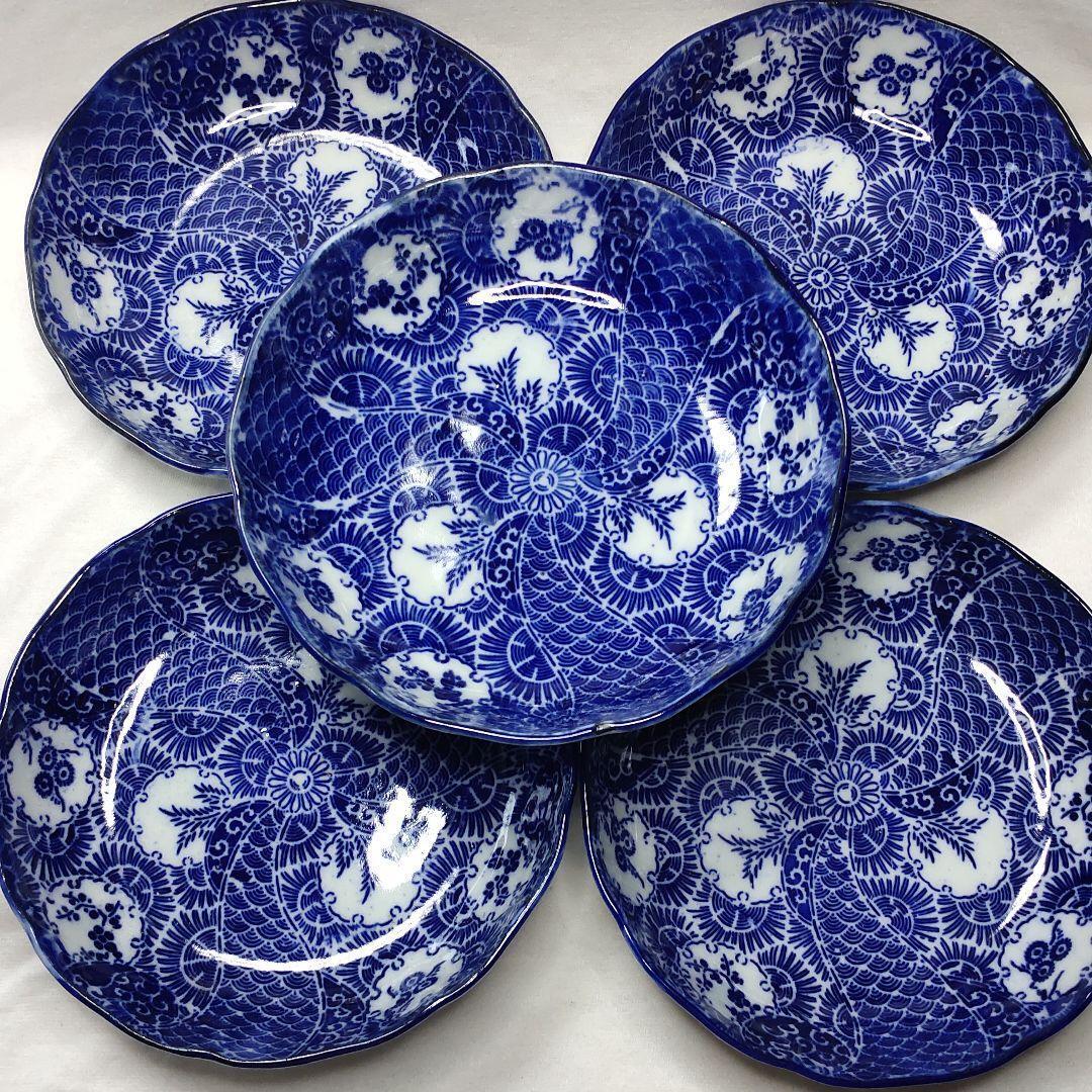 Koimari ware dyed Kuai plate Namasu plate Japanese antique