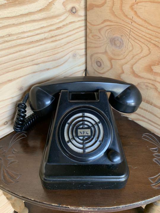 As is For Parts Black telephone Showa retro