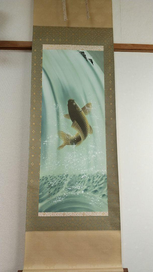 Hanging scroll "Ryumon" Midori Kawamoto JAPAN