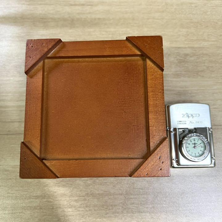 As is For Parts  Zippo time light clock oil lighter new goods unused