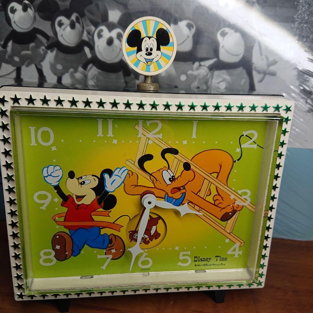 As is For Parts SEIKO Seiko Disney Time [Mickey & Pluto]  table clock
