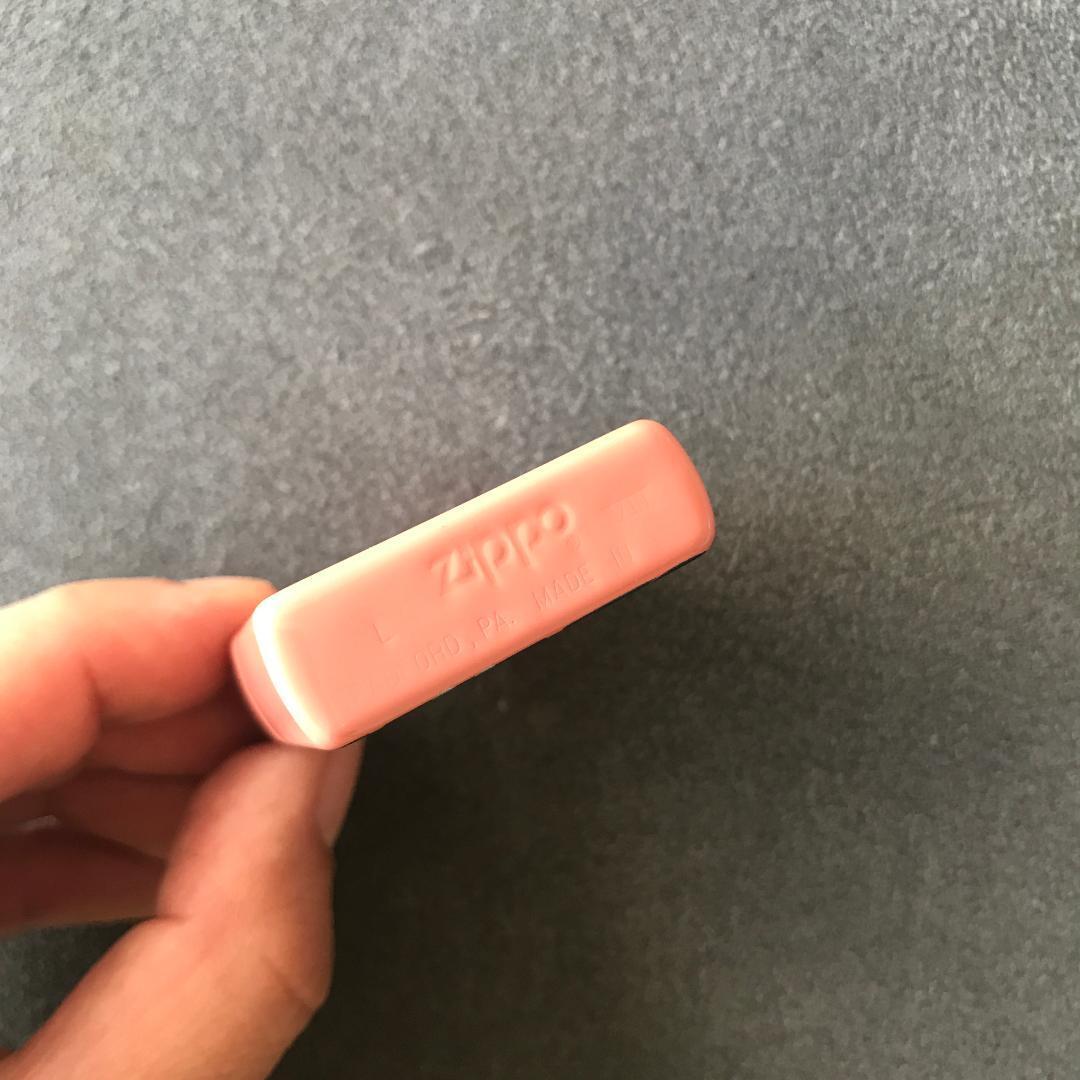 As is for Parts 1992 Zippo lacquered Fisherman pink unused no box