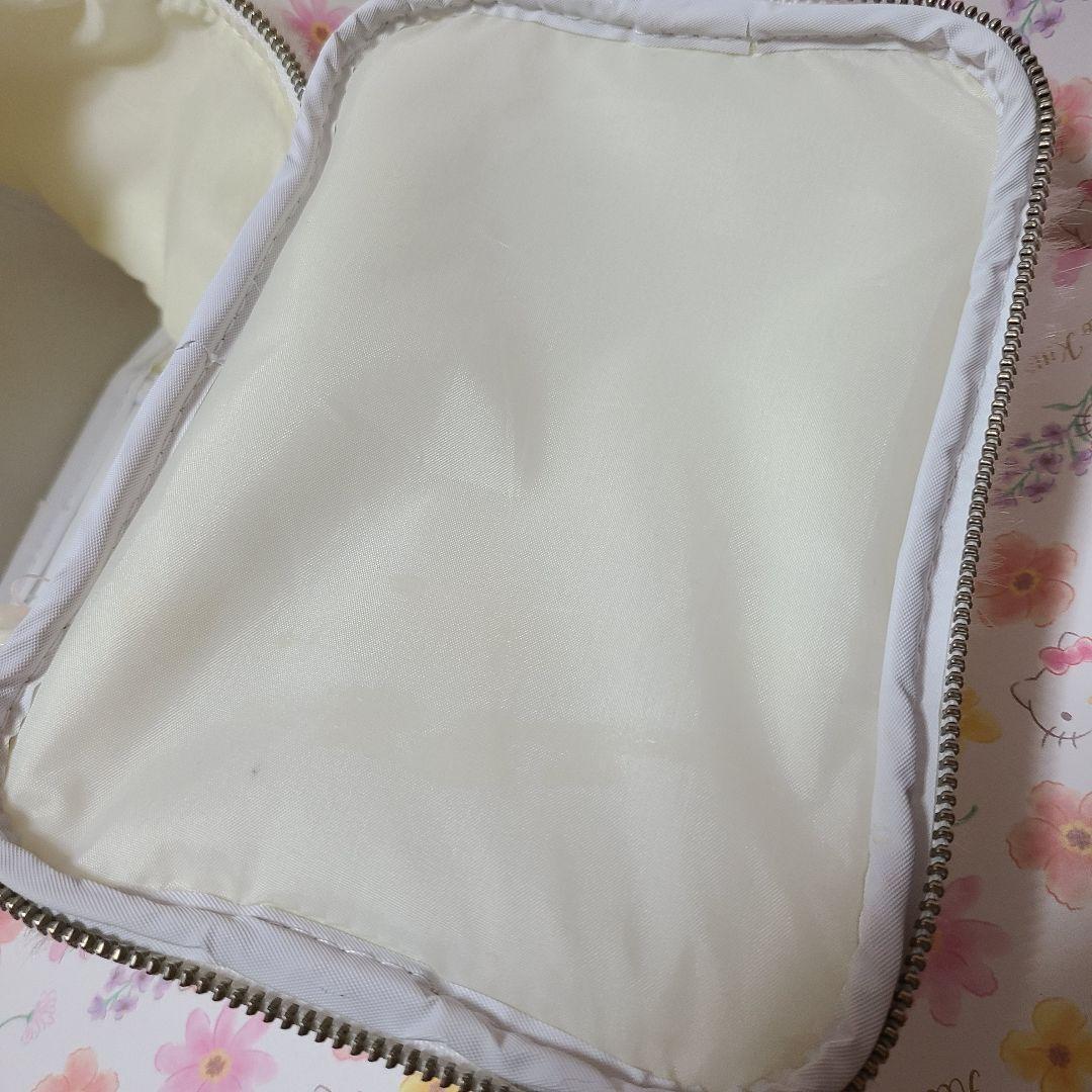 Kitty Enamel & Fur Vanity Bag Pouch Sanrio Retro