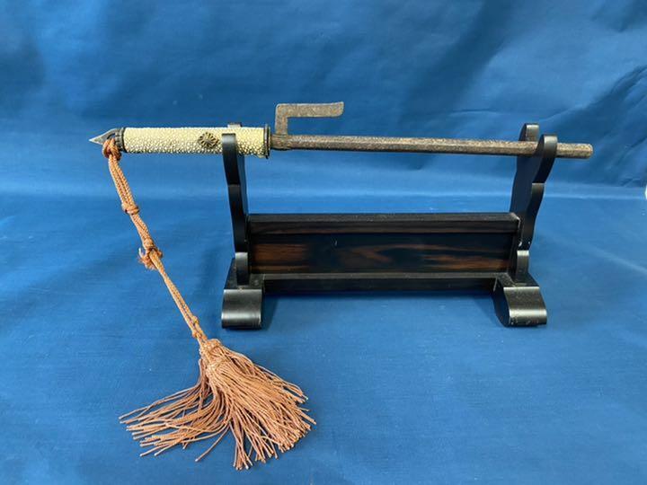 Jitte Edo pattern roll shark Japanese Traditional Bugu Antique