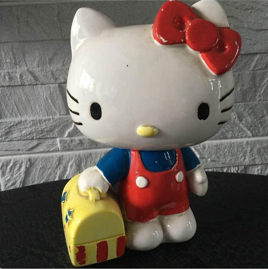 disposal! Sanrio Kitty Piggy Bank Rare Showa