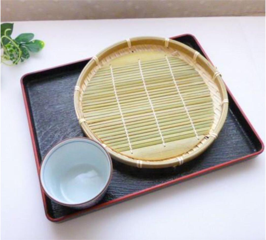 24 1/3 sheets New bamboo blind 17cm Zaru soba Natural bamboo