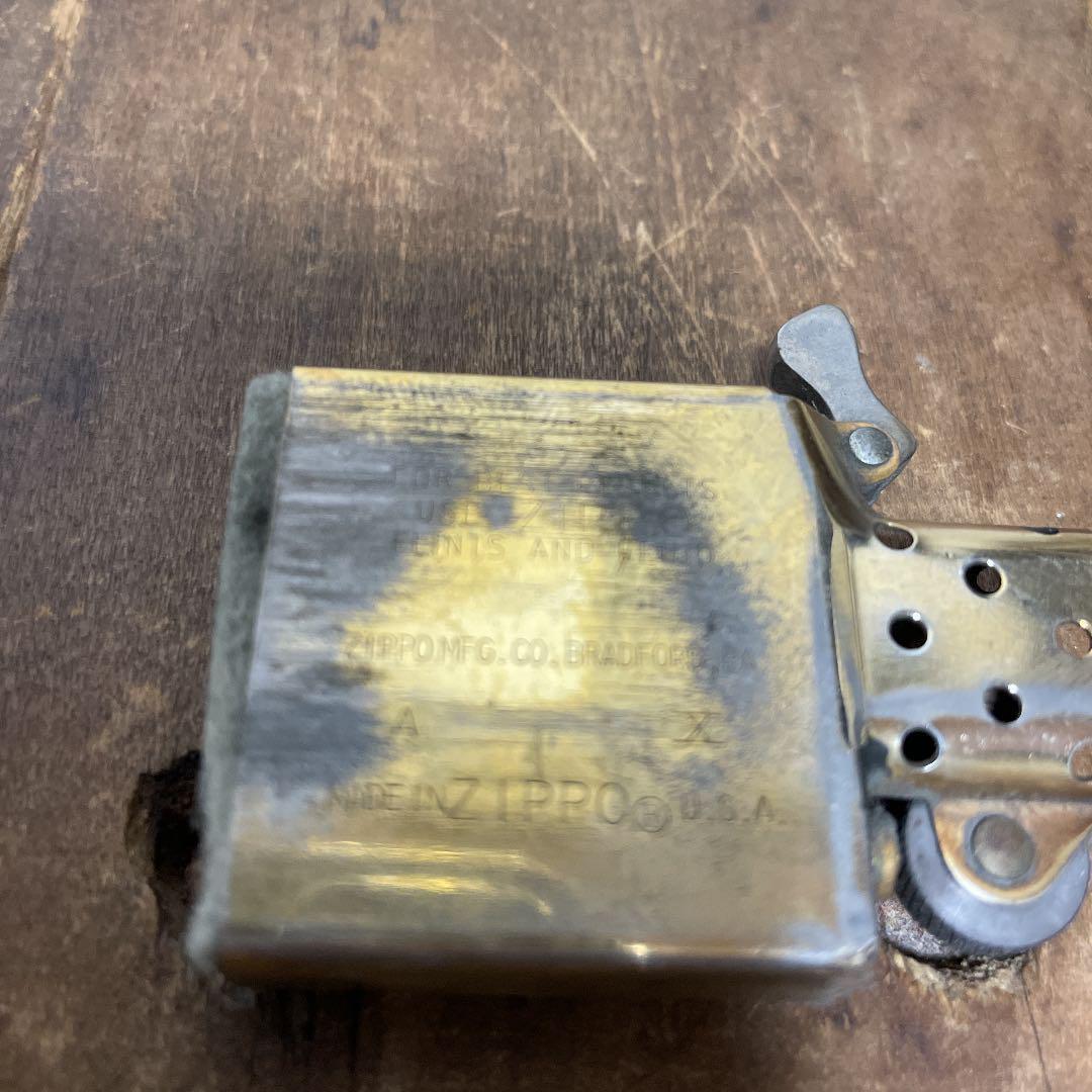 As is for parts ZIPPO lighter SOLID BRASS 1994
