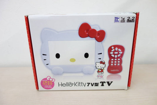 ハローキティ　カーテレビ　SEIWA KTV1000F　7V型WVGA 地上デジタル フルセグ対応 PowerDC12V/24V