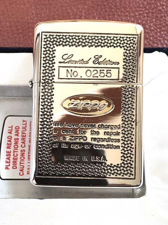 As is for parts zippo silver with serial number 1993 mint condition box 10μ silv