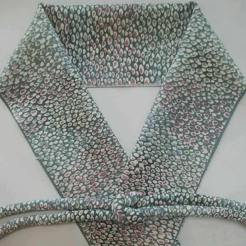Half-collar rounded obi fried set
