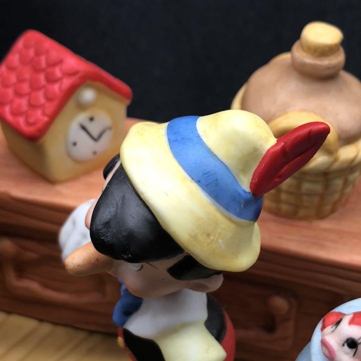 Pinocchio music box figure